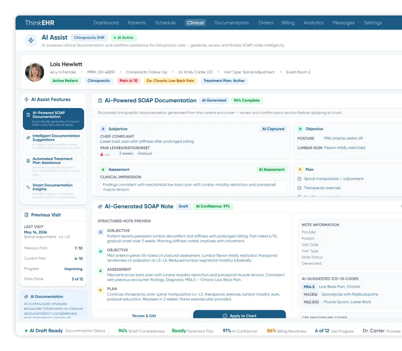  Patient intake dashboard in custom primary care EHR software