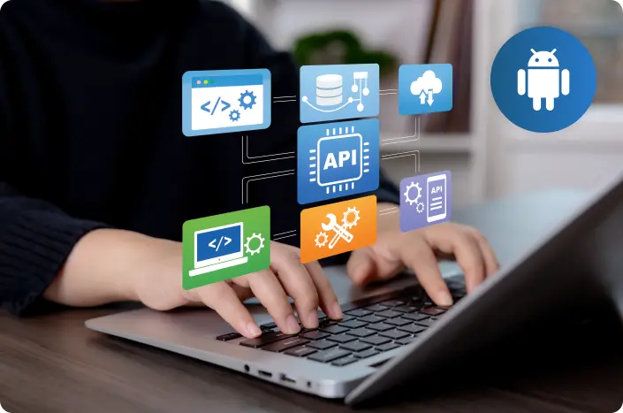 Steps of AI development including use-case discovery, model development, cloud integration, UI design, and performance tuning