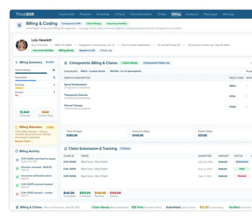 A patient consulting to a provider via custom primary care mobile EHR app and provider consulting via custom primary care EHR software