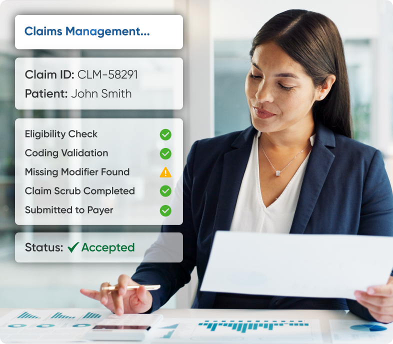 Custom EHR dashboard of providers and mHealth EHR app interface
