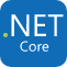Icon representing .NET developer with .NET logo.