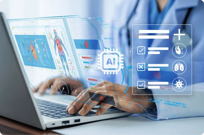 Tailored dashboard showing patient health details in healthcare software development