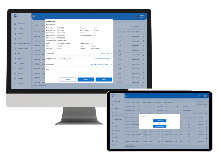 Electronic Claims submission - Thinkitive;