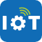 Icon representing IOT developer with IOT logo.