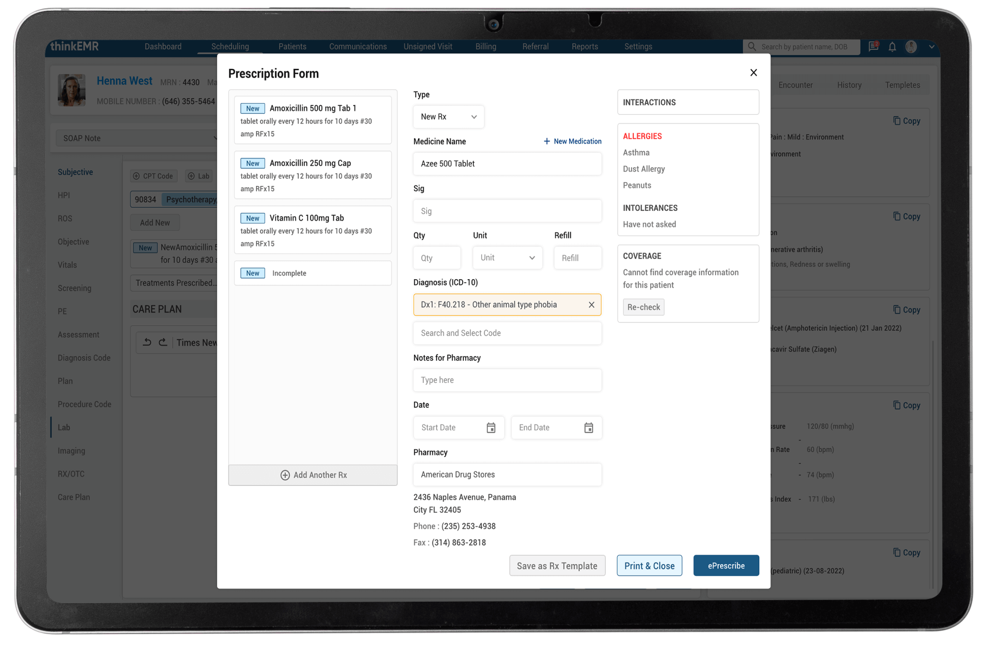 workflow diagram of aesthetic emr software