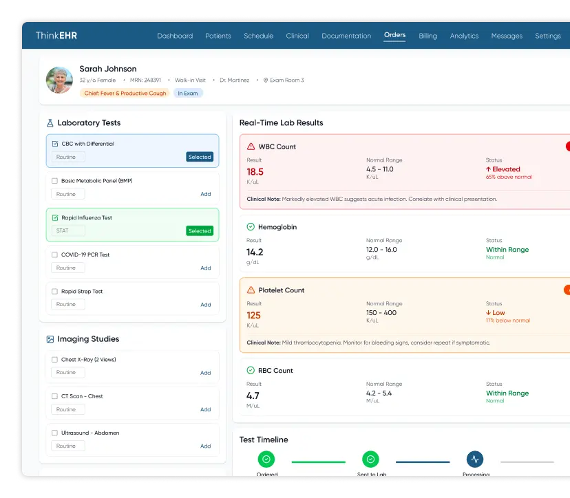  Calendar in custom primary care EHR software with appointment selection window