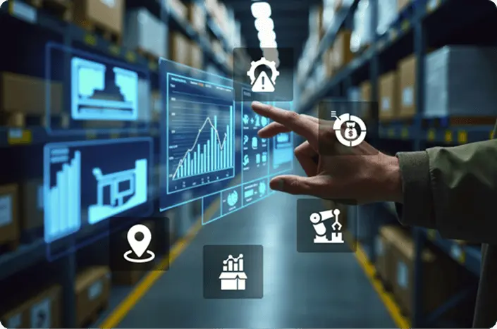A screen displaying the real-time AI decison-making and threat detection with its ability to engage with real-time converations with team as well as clients