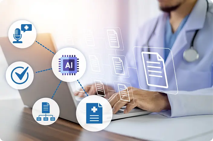 Tailored dashboard showing patient health details in healthcare software development