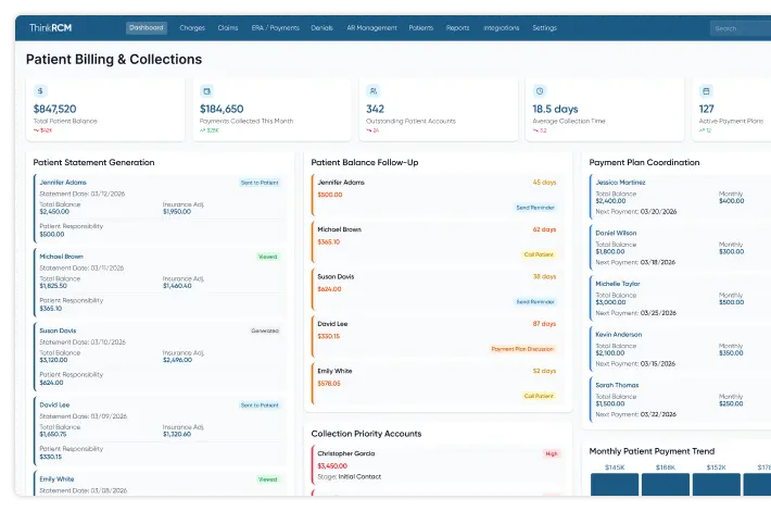 patient billing & collections feature image
