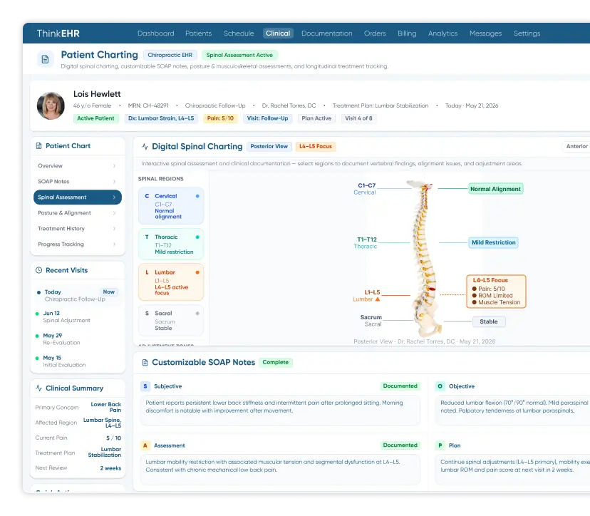 Patient referral window in custom primary care software