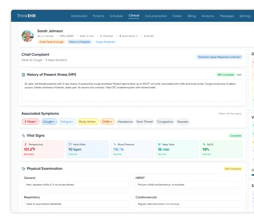 Patient referral window in custom primary care software