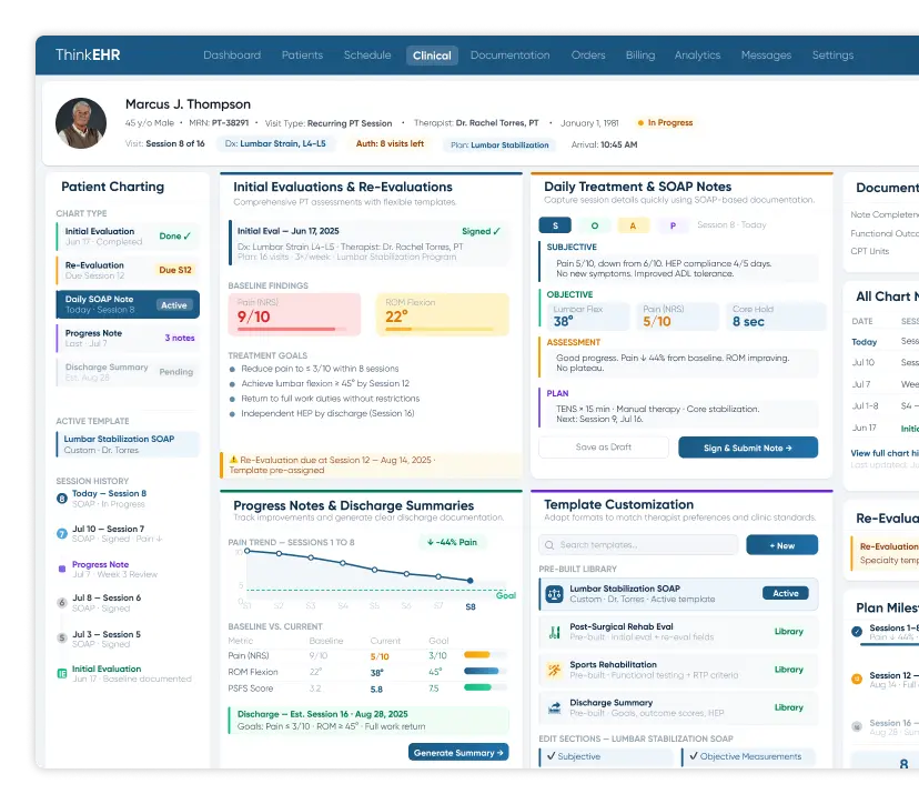 Patient referral window in custom primary care software