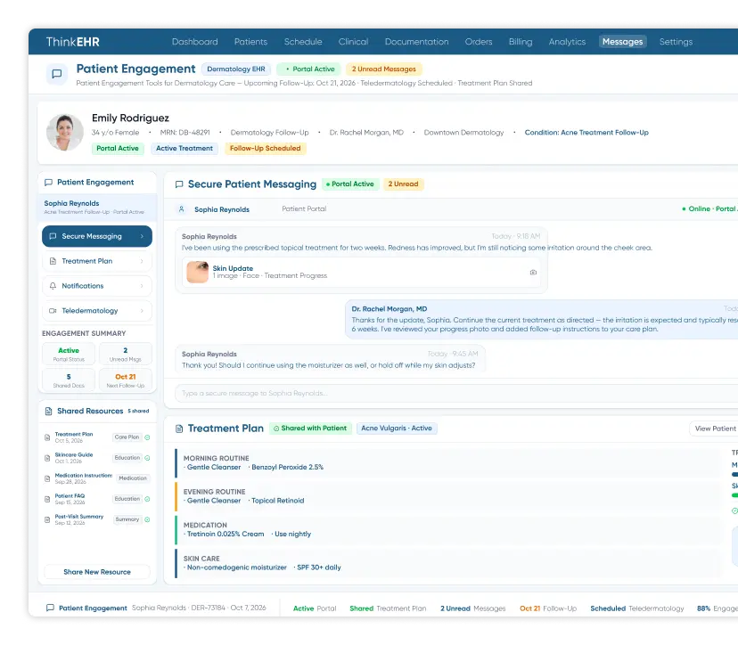  Calendar in custom primary care EHR software with appointment selection window