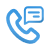 Secure HIPAA compliant messaging phone calls icon