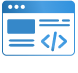 Web application development icon