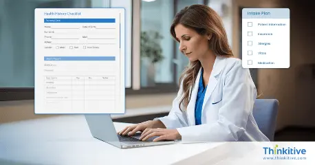 Form Builder -Collecting patient details & history to create visit notes card Image