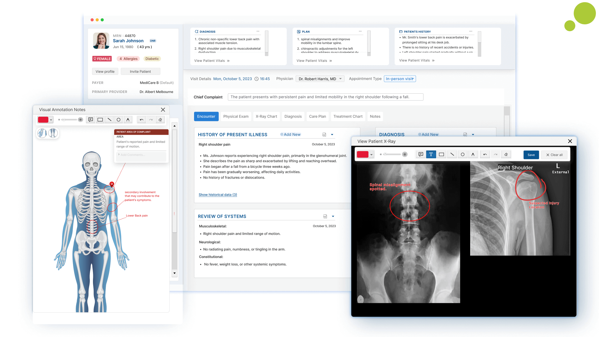 workflow diagram of aesthetic emr software