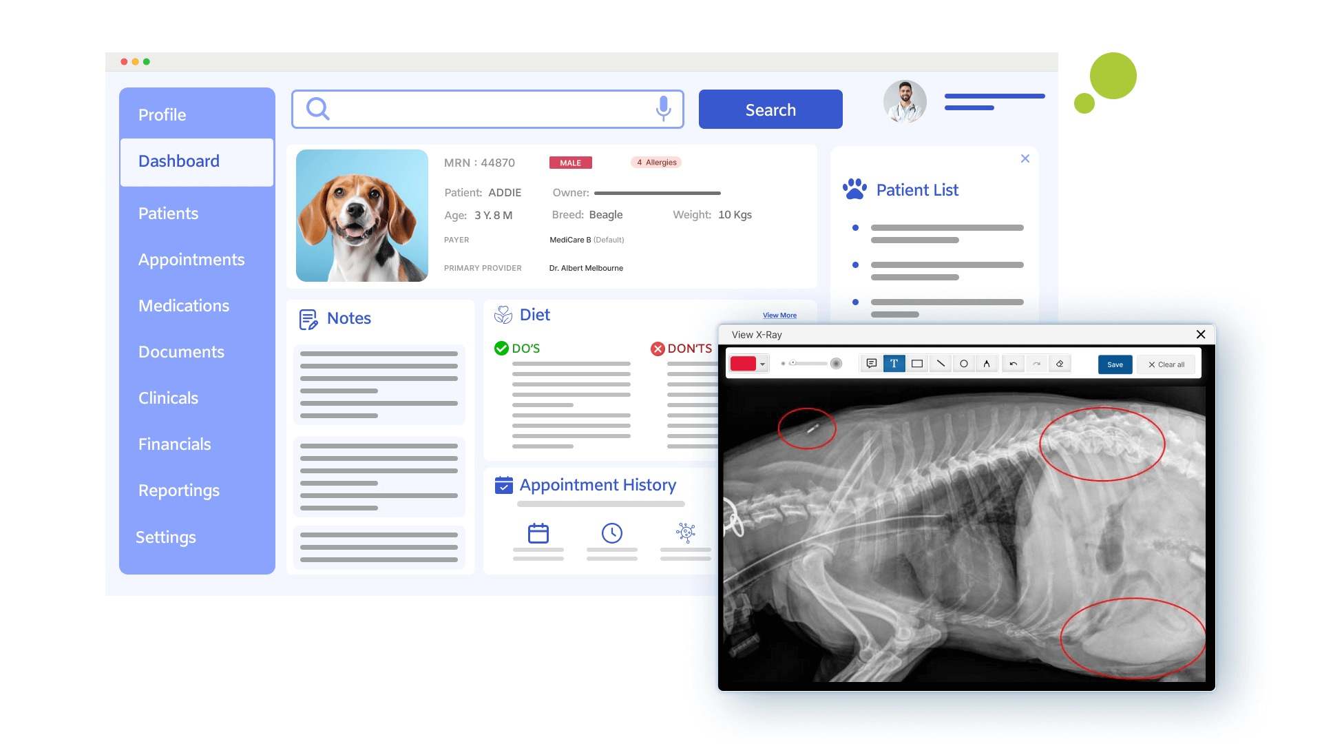 workflow diagram of aesthetic emr software