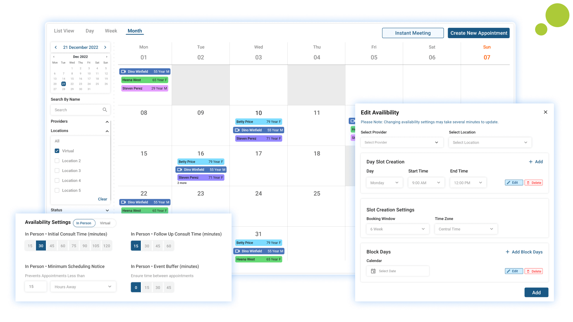 image showing typical workflow of dermatology emr software