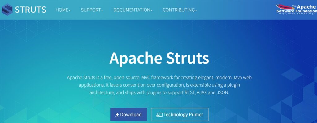 apache-struts-1024x399 15 Java Frameworks That Will Boost Your Development in 2023