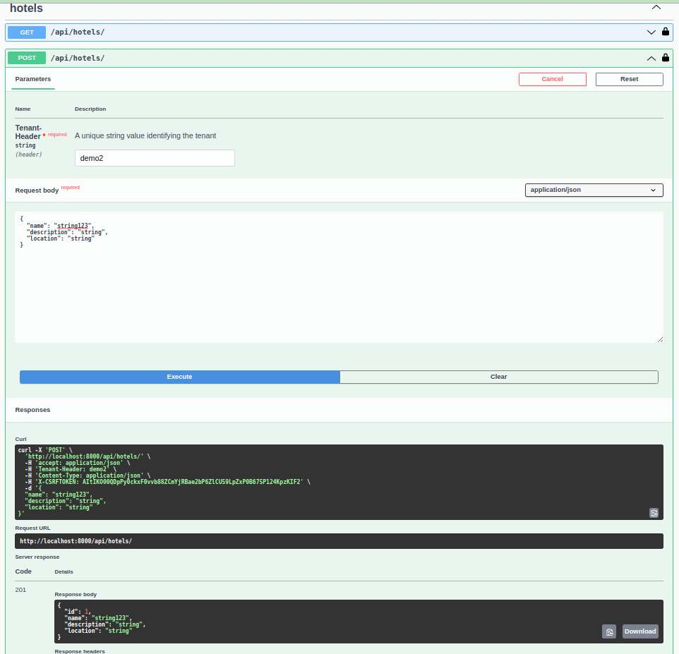 postAPI-2 How to Build Multi Tenants application with Django, Django Rest Framework and Django Tenant